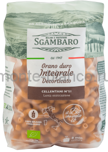 Макаронные изделия Sgambaro BIO Челлентани №51 цельнозерновые, Италия