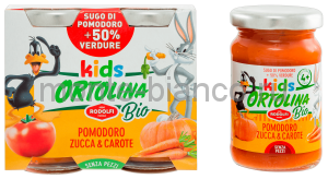 Соус Rodolfi Ortolina Kids BIO томатный с тыквой и морковью, Италия