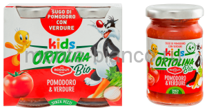 Соус Rodolfi Ortolina Kids BIO томатный с овощами, Италия