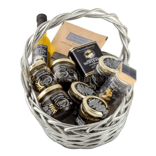 Подарочная корзина Трюфели малая с шоколадом