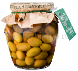 Оливки сорта Таджаска Sant`Agata d` Oneglia целые в рассоле, Италия 300 г