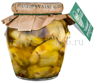 Артишоки нарезанные Sant’Agata d`Oneglia в оливковом масле Extra Vergine, Италия