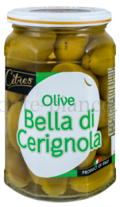 Оливки зеленые Citres с косточкой Белла ди Чериньола, Италия