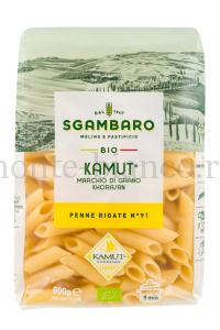 Макаронные изделия Sgambaro Пенне Ригате №91 КАМУТ БИО, Италия