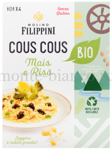 Кускус Molino Filippini из кукурузы и риса БИО без глютена