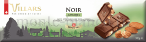 Шоколад Villars темный с цельным миндалем 300 г, Швейцария