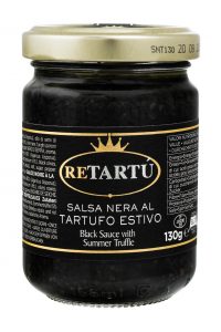 Соус RETARTU грибной трюфельный с чернилами каракатицы Сальса Нера аль Тартуфо 130 г, стекло, Италия