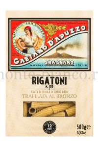 Макаронные изделия Gaetano D’Apuzzo Ригатони 500 г, Италия